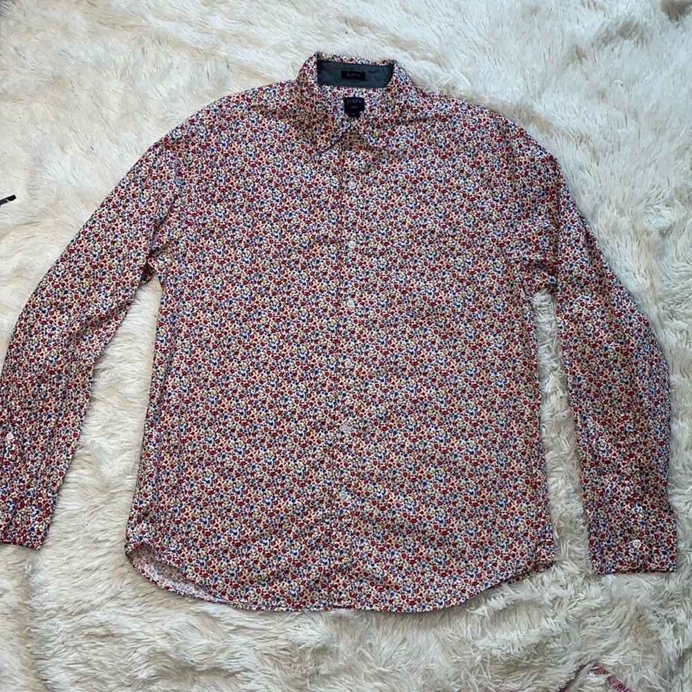 J. Crew Floral Print Button‎ Down Shirt